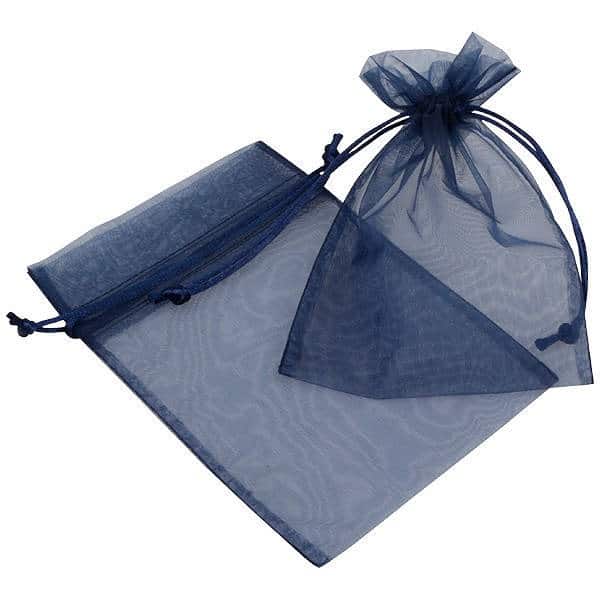 Πουγκί Οργάτζα 8cm x 10cm Μπλε 10 Pack
