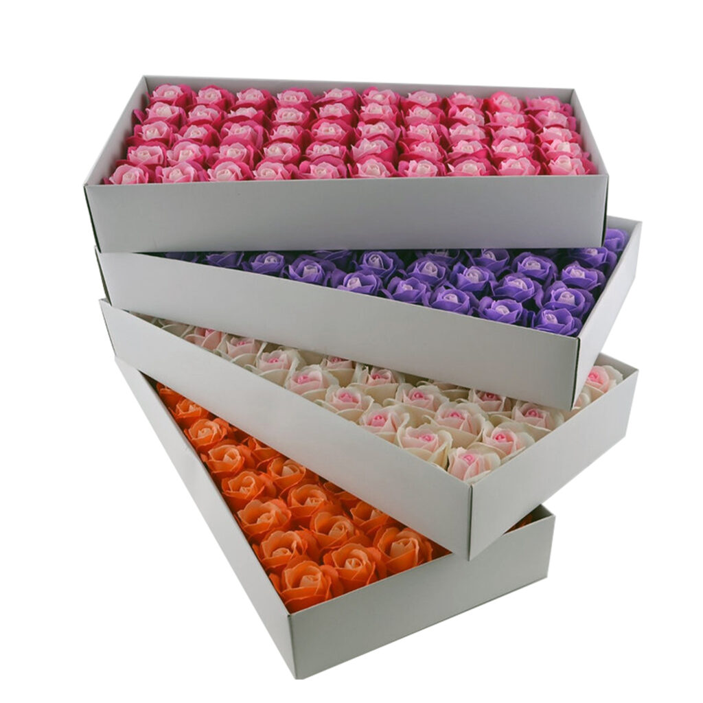 Δίχρωμα Τριαντάφυλλα Soap Flowers 50 Pack