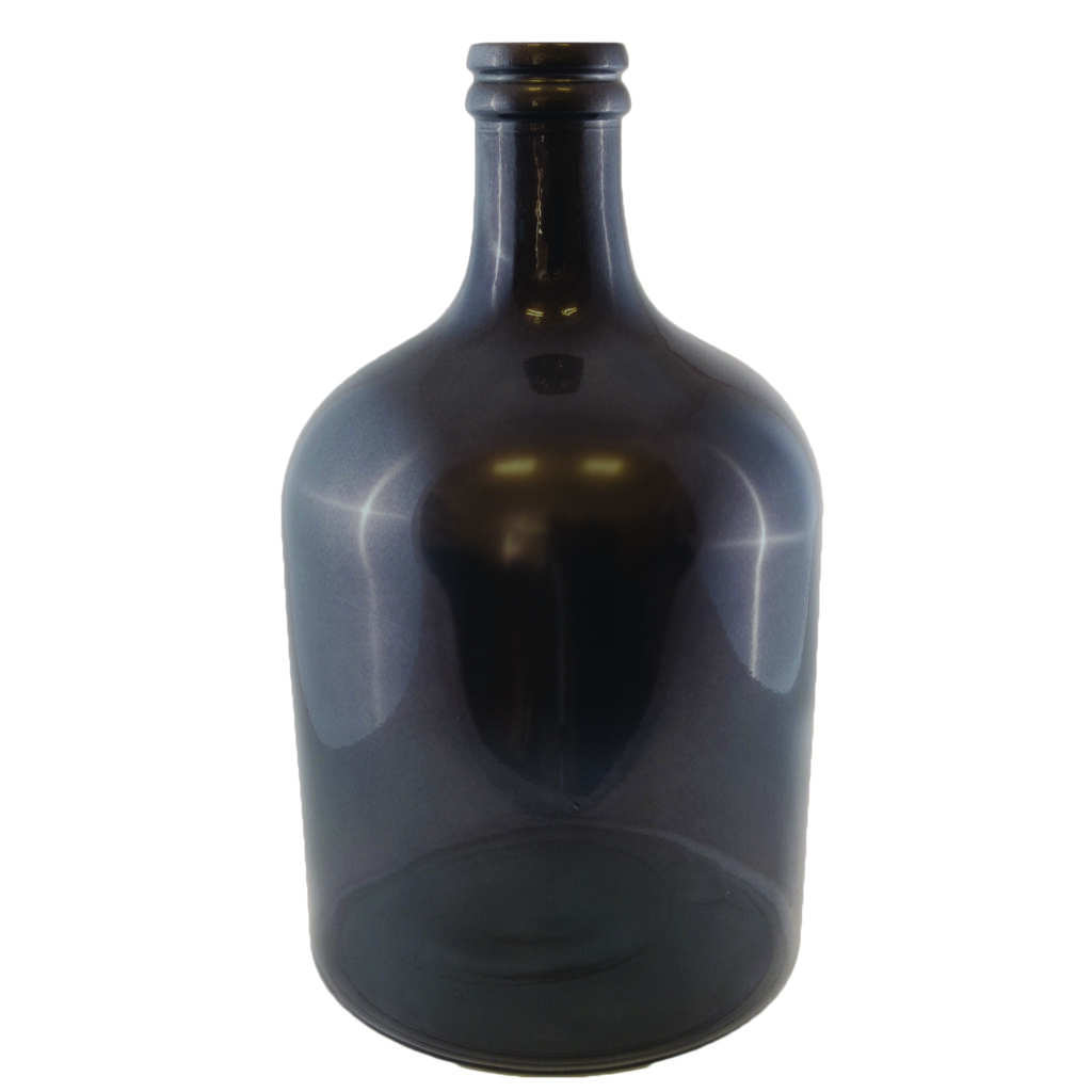 Μπουκάλα Γυάλινη Γίγας Μεταλλικό Ανθρακί