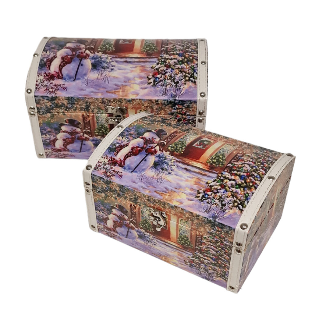 Χριστουγεννιάτικο Μπαούλο Χιονάνθρωπος Set 2