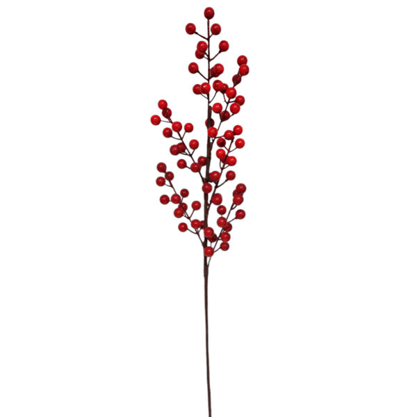 Κλαδί με Κόκκινα Berries 62cm