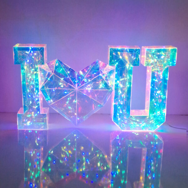 Led I love You με καρδιά