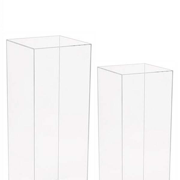 Ανθοστήλες Plexiglass Διάφανο Set 3