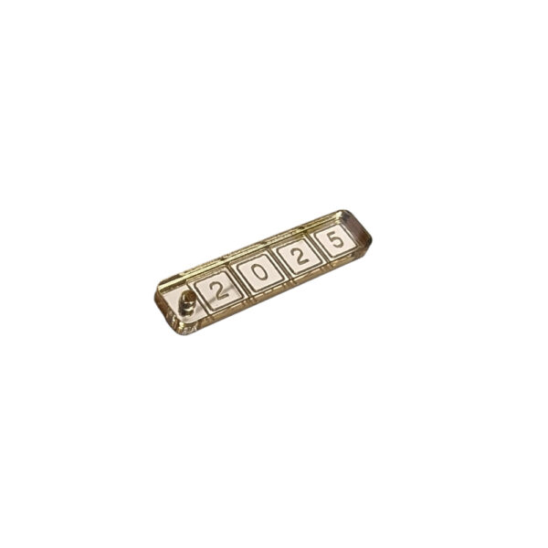 Γούρι 2025 Plexiglass 3cm x 0,5cm