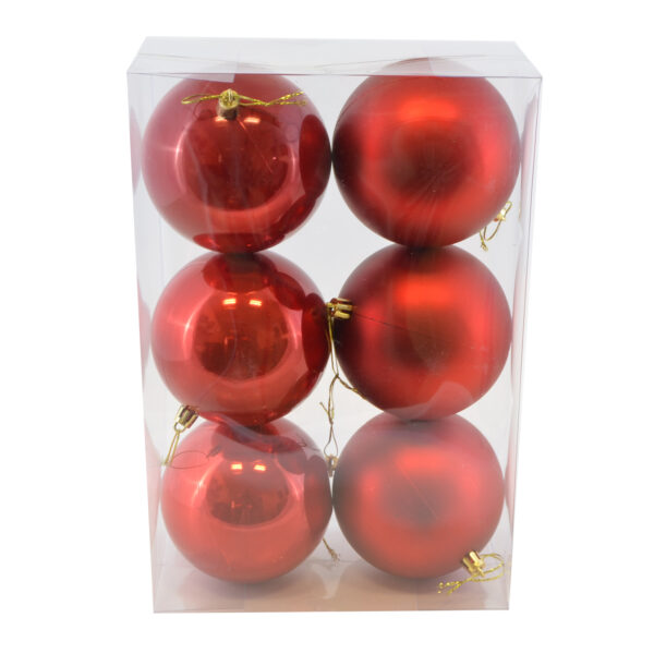 Χριστουγεννιάτικες Μπάλες 10cm 6 Pack