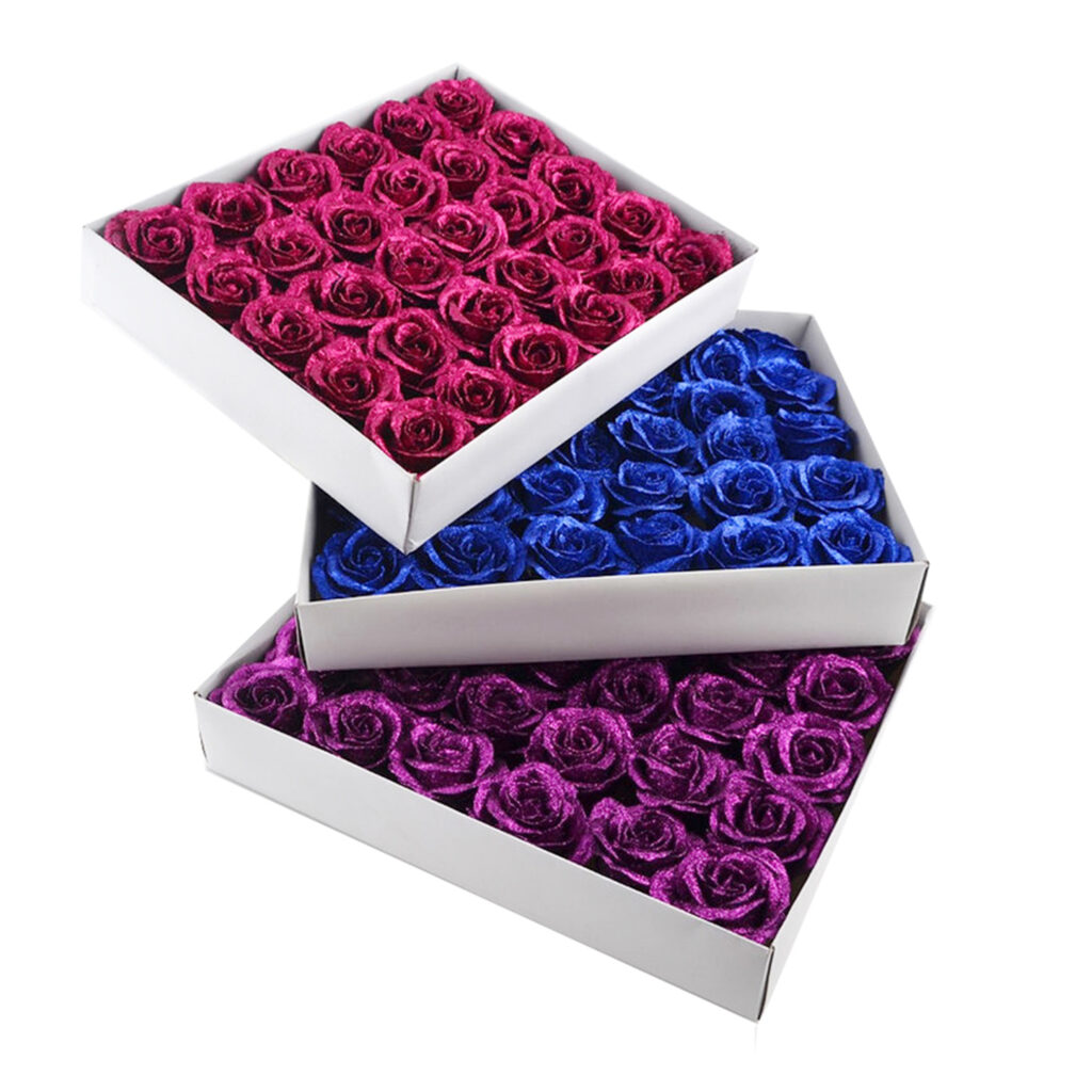 Τριαντάφυλλα Soap Flowers με glitter 30 Pack