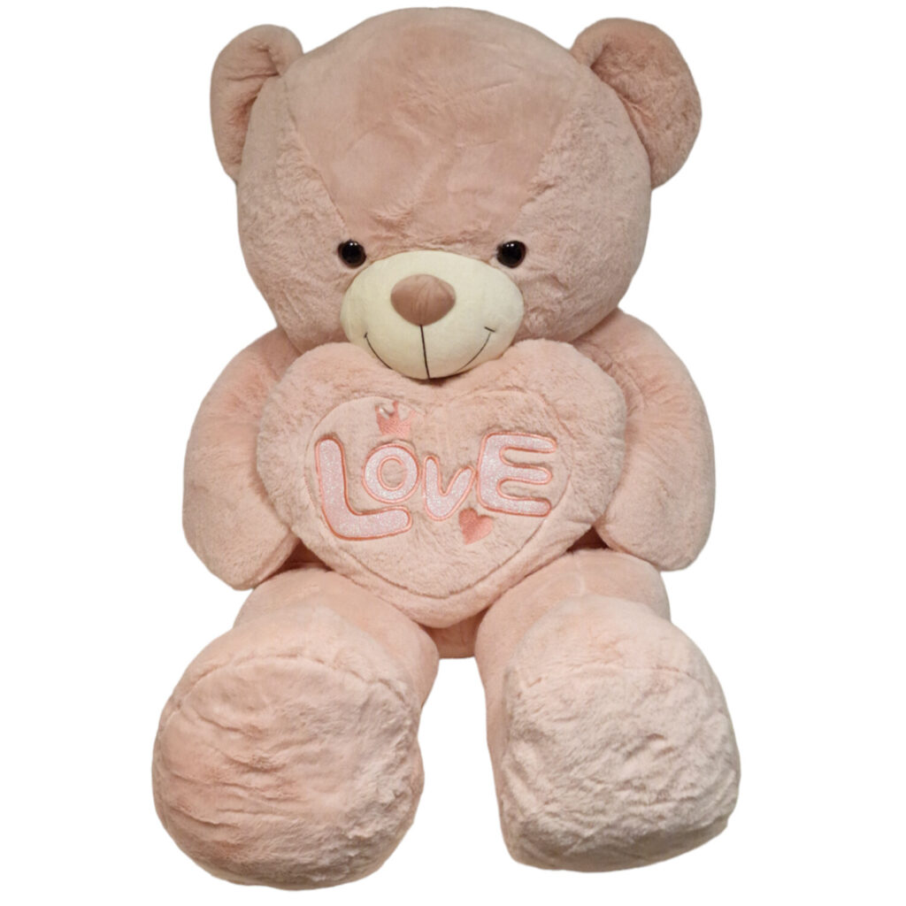 Αρκουδάκι Λούτρινο 135cm ροζ