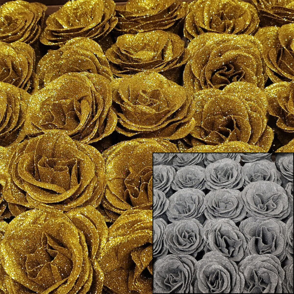 Τριαντάφυλλα Soap Flowers με glitter 50 Pack