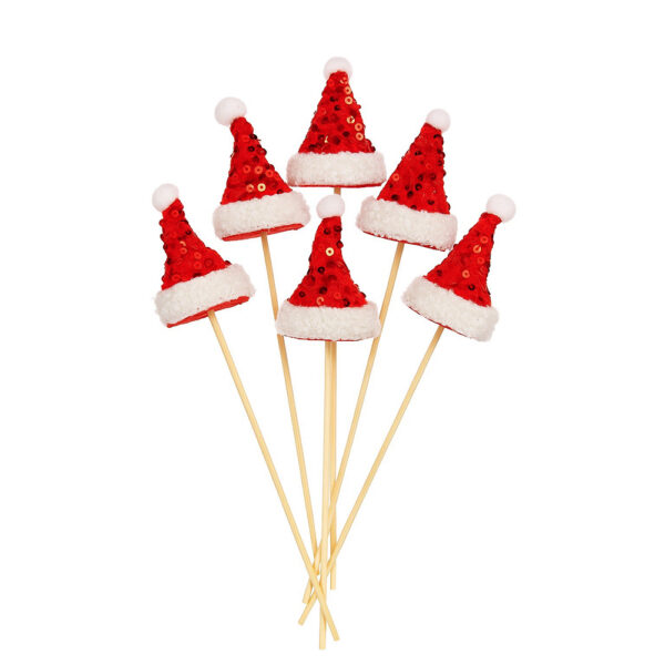 Sticks Σκουφάκια Άι Βασίλη Set 6