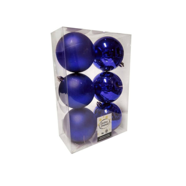 Πλαστική Μπάλα Μπλε 8cm Set 6