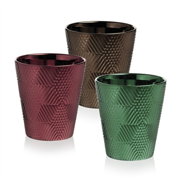 Κεραμικά Κασπώ σε μεταλλικά χρώματα Σετ 6 Τιμή Μονάδας: 3.60€