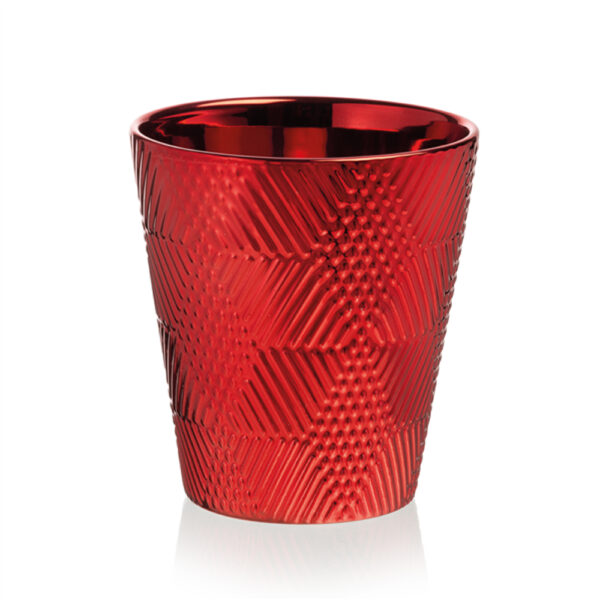 Κεραμικό Κασπώ Μεταλλικό Κόκκινο Σετ 6