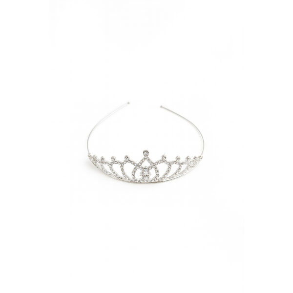 Στέμμα Ασημί με Στρας