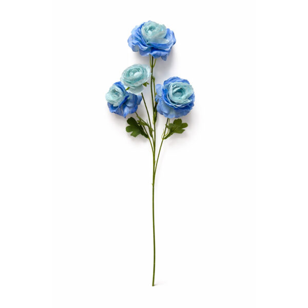 Κλαδί Τριαντάφυλλο Μπλε Δίχρωμο 4 Κεφάλια